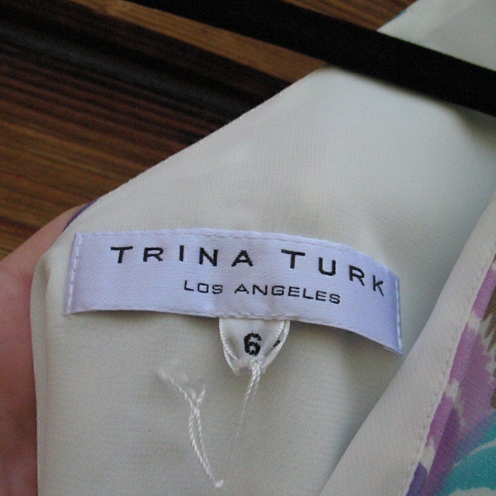 NWT Trina Turk Silk Dress - Picture 10 of 11